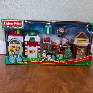Fisher-Price Little People Festive Village Playset - Red, Green, White